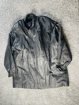 Men’s Jacket Viking USA Black Leather For Size 3XL Outdoor Wear Warm - $75.92