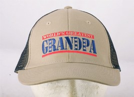 WORLD&#39;S GREATEST GRANDPA hat snapback baseball trucker golf cap - $12.75
