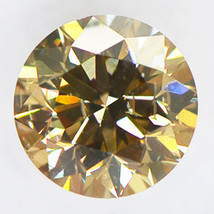 Brown Diamond Round Shape Natural Fancy Color Loose 1.51 Carat SI2 IGI Certified - £1,586.42 GBP