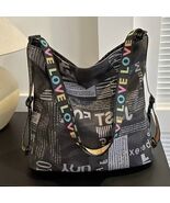 Colorful Printed Lightweight Adjustable Crossbody Backpack Black - €33,38 EUR