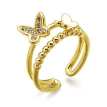 Simplicity Adjustable Silver Golden Tail Ring Joint Ring Knuckle Ring Bu... - $9.07+