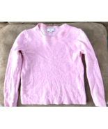 J Crew Womans Pink Teddie Crew Neck Sweater Size Small - $5.99