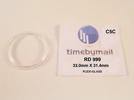 Watch Crystal For RADO 999 Plexi-Glass 33mm X 31.4mm Replacement Spare Part C5C - $19.27
