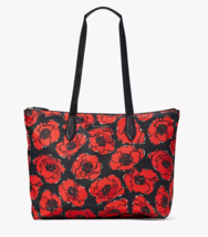Kate Spade Mel Poppy Printed Floral Packable Tote Nylon Shopper ~NWT~ - £115.29 GBP