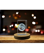 LED Base included | New Mexico State Coat of Arms 3D Engraved Crystal Gift - $35.67 CAD+