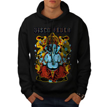 Wellcoda Disco Fever Elephant Mens Hoodie, Ganesha Casual Hooded Sweatshirt - £25.73 GBP+