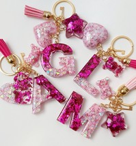 Lovely personalised KEYCHAIN. Epoxy resin handmade. Perfect gift ! - £7.00 GBP