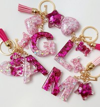 Lovely personalised KEYCHAIN. Epoxy resin handmade. Perfect gift ! - £7.11 GBP