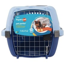 Aspen Pet Fashion Pet Porter Kennel Breeze Blue and Black - Up to 10 lbs - £47.29 GBP