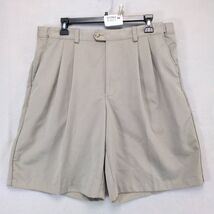 Izod XFG Golf Performance Brown Chino Shorts Men's 36x9" Adj Waist Light... - $22.00