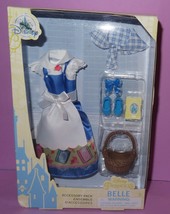 Disney Store Belle Accessory Pack Dress Fashion Blue Beauty and the Beast Doll - $19.99