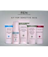 REN 5PC Kit Sensitive Skin Day &amp; Night Moisturizer Mask Cleanser NIB - $29.70