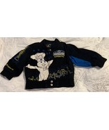 RARE Pillsbury Doughboy Superstar Black Jacket Coat 4T TODDLER Child Emb... - $67.01 CAD