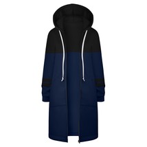 Spring Zip Up Hoodie Women&#39;s Warm Zipper Open Hoodies Sweatshirt Long Coat Jacke - £53.16 GBP