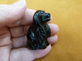 Y-DOG-CS-558 Black Onyx COCKER SPANIEL dog gemstone gem carving show dog... - £10.99 GBP