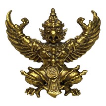 Garuda Phaya Krut Thai Amulet Powerful Wealth Lucky Rich Talisman Vintage Gold - £12.74 GBP