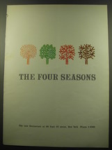 1959 The Four Seasons Hotel Advertisement - £14.65 GBP