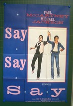 Michael JACKSON/PAUL Mc Cartney - Original Poster - Say Say -AFFICHE-1983 - £113.32 GBP