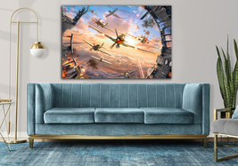 World of Warplanes Canvas Poster, Canvas Print, Home Decor, Game Poster for Gift - £52.33 GBP