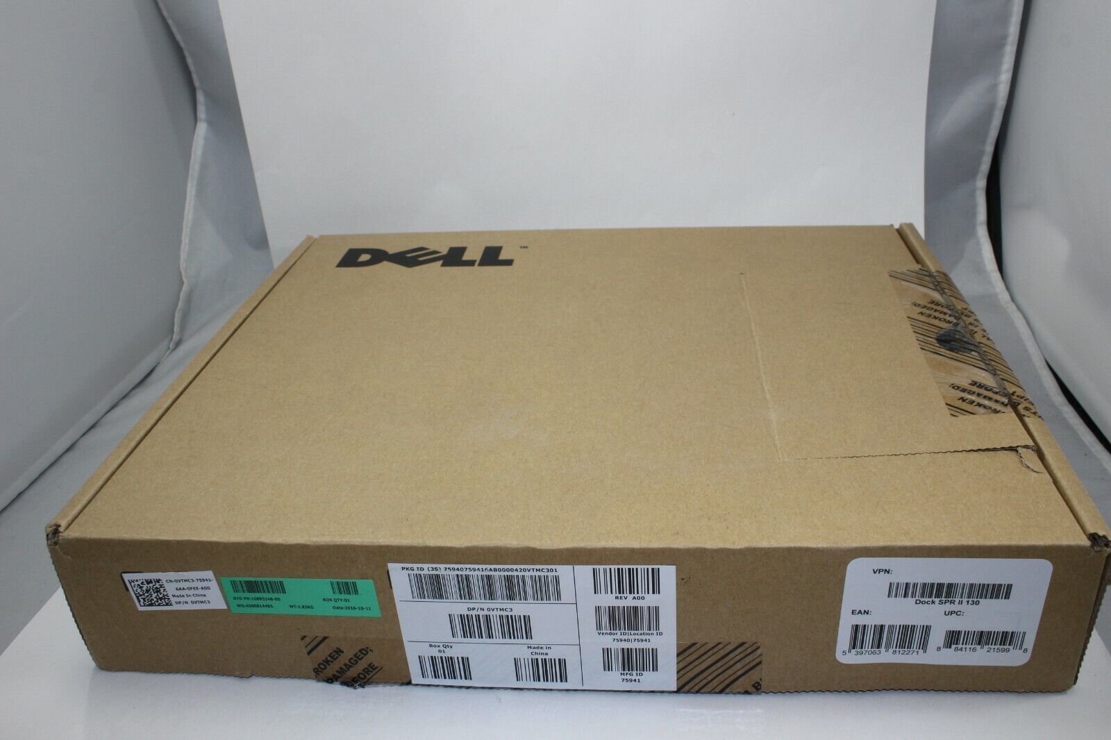 Dell VTMC3 Docking Station E-Port Replicator SPR II 130w USB OEM w Power Adapter - $44.95