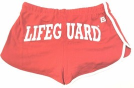 Womens Lifeguard Sexy Short Shorts Red w/ Lace Size Small New w/ Defects... - $13.90