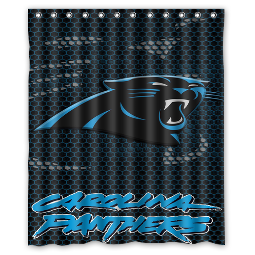 New!!! Carolina Panthers Custom Waterproof Polyester Shower Curtain 4 Size Item image 14