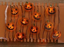 LED Pumpkin Jack o Lantern Lights Battery Operated Halloween Autumn Fall Holiday - $10.00