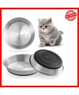 Durable Wide &amp; Shallow Cat Bowls - Non-Slip Silicone, 3 Pack for All Breeds - $609.43 MXN