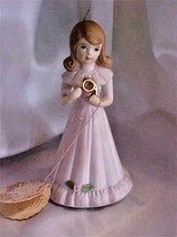 Vintage 1982 Enesco Growing Up Birthday Girl Age 9 Figurine - £15.58 GBP