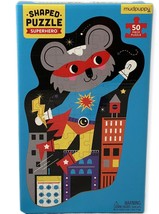 50 Pc Superhero Shaped Jigsaw Puzzle Ages 4+ Mudpuppy NEW - $12.19