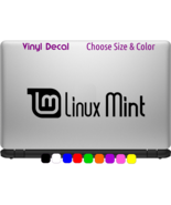 LINUX MINT text logo Vinyl Decal Laptop Window Sticker CHOOSE SIZE COLOR - $62.20 MXN+