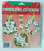 1990&#39;s Amscan Happy Holidays Dangling Cutouts New In Packaging - £10.35 GBP