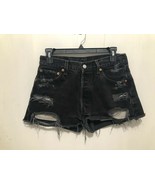 Levis Womens Petros Vintage 501 Distressed Button Fly Denim Jean Shorts ... - $564.31 MXN