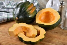 Fresh 50 TABLE KING ACORN SQUASH Winter or Summer Cucurbita Maxima Seeds - $5.25