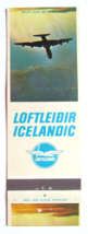 Loftleidir Icelandic - Airline Air Transportation 20 Strike Matchbook Cover - £1.37 GBP