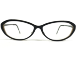 Lindberg Eyeglasses Frames 1150 AE81 Black Beige Round Cat Eye 53-12-135 - £179.06 GBP