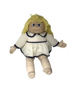 Vintage 1984 Cabbage Patch Blonde Hair Blue Eyes Doll White Navy Sailing... - £102.29 GBP