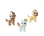 mini puppies and kittens plastic Lot of 3 1.5 inches high - $10.37