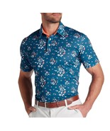 Puma Man&#39;s Size Large Short Sleeve Pique Heirloom Golf Polo Preppy Outdoor - $32.71