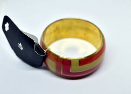 Claw Tight Round Copper Wide Cuff Orange Design Bracelet Bangle 1.38in - £4.83 GBP