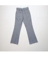Deadstock Vintage 70s Boys Size 16 Knit Bell Bottoms Chino Pants Blue Pl... - $96.56 CAD