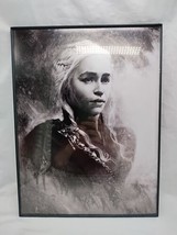 Framed Deanerys Game Of Thrones Charcoal Portrait 12&quot; X 16&quot; - £54.27 GBP