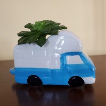 RV Planter with Succulent, Van Life Decor, Vehicle Plant Pot, Sedeveria Letizia image 4