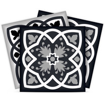 4&quot; X 4&quot; Black White And Gray Baz Peel And Stick Removable Tiles - $1,771.26 MXN