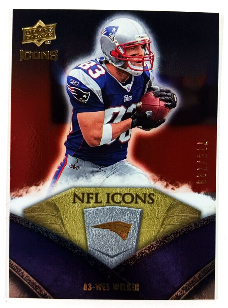 WES WELKER 2008 Upper Deck Icons NFL Icons Silver 776/799 #NFL49 - $1.97