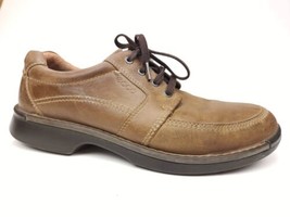 ECCO Men&#39;s Fusion II Tie Lace-up Cocoa Brown Leather Size 45 US 11 - £31.07 GBP