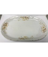 Vintage Carlsbad Meat Platter, Floral Design, 15.25&quot; (Free Shipping) - £13.45 GBP