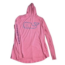 Vineyard Vines Edgartown Women&#39;s Hoodie T Shirt Whale Logo Pink Stretch Small S - £14.77 GBP