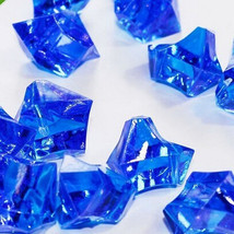 150pcs Acrylic Crystal Ice Rock Stones Aquarium Vase Gems Table Decorating Blue - £5.17 GBP