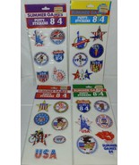 1984 Olympic Summer Games Puffy Stickers Lot Of 4  Sealed With Original ... - $31.98 CAD
